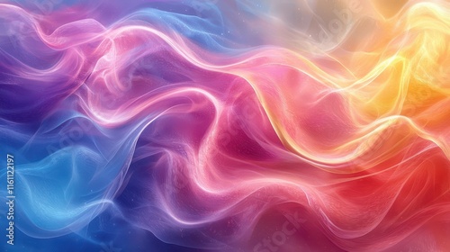 Vibrant colors blend softly in an abstract blur creating dynamic energy