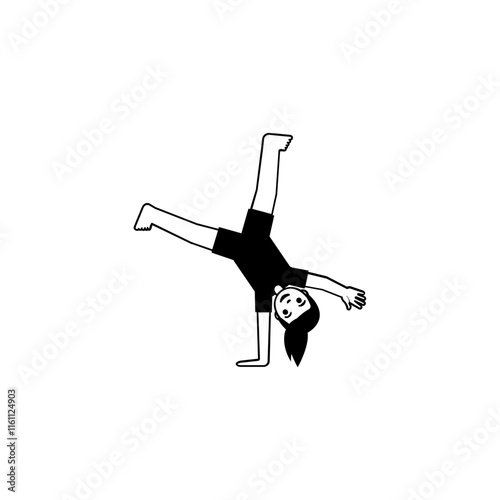 Cartwheeling Girl
