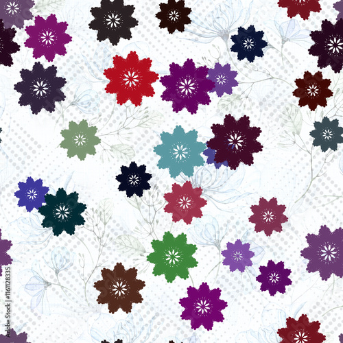 Flower Seamless patterns