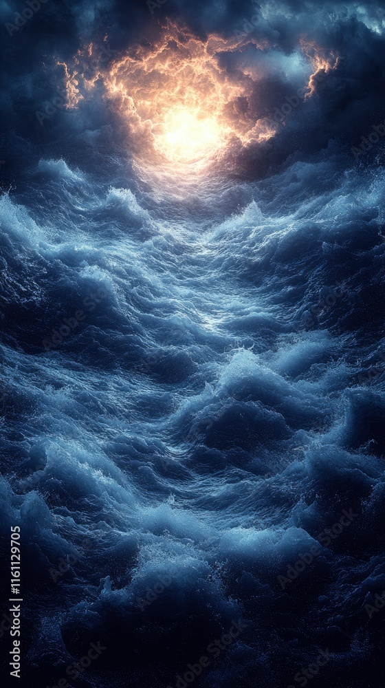 Tempestuous Ocean Under a Dramatic Sky A Breathtaking View of Nature's Power Tempestuous Ocean Under a Dramatic Sky A Breathtaking View of Nature's Power