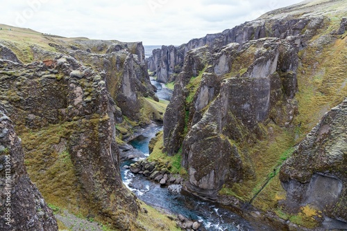 canyon di Fjaðrárgljúfur  in Islanda