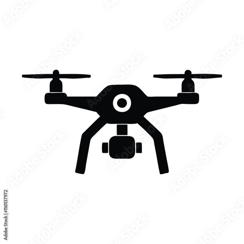 selfie drone vector silhouette  