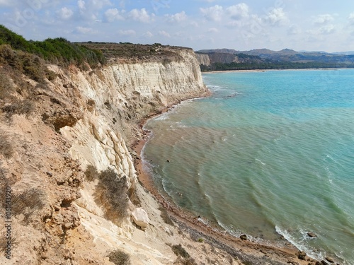 Southern coast of island Sicily  photo