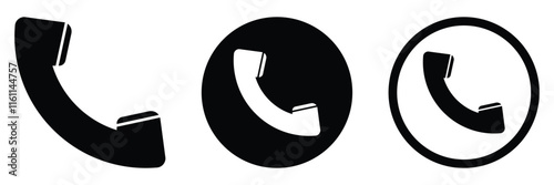 Phone icon. Phone flat icon. Call symbol. Phone call sign. Vector illustration, eps 10