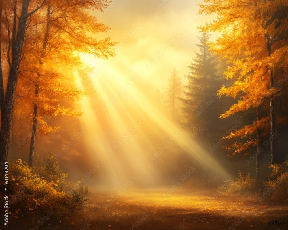 Golden Autumn Rays