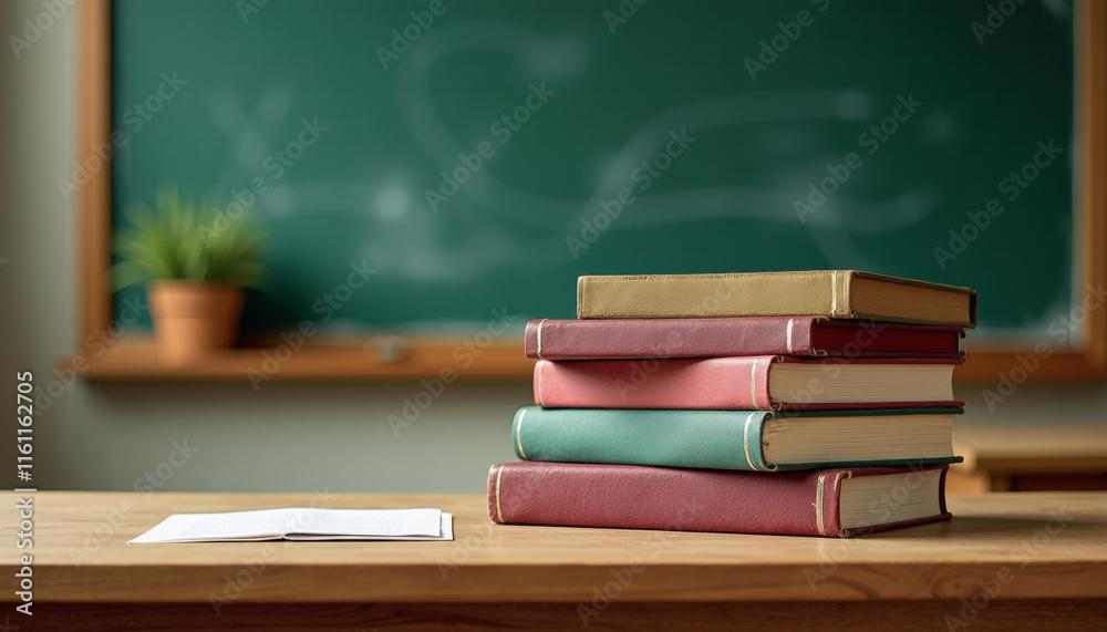 Fototapeta premium Classroom Bookshelf - A Study Space