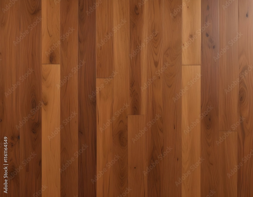 Fototapeta premium 35mm film photography Closeup of a solid old smooth polished verticale stripes hardwood planks parquet texture