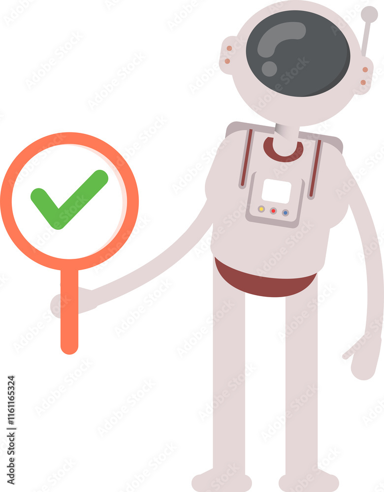 Astronaut Character Showing Check Mark
Astronaut Character Showing Check Mark