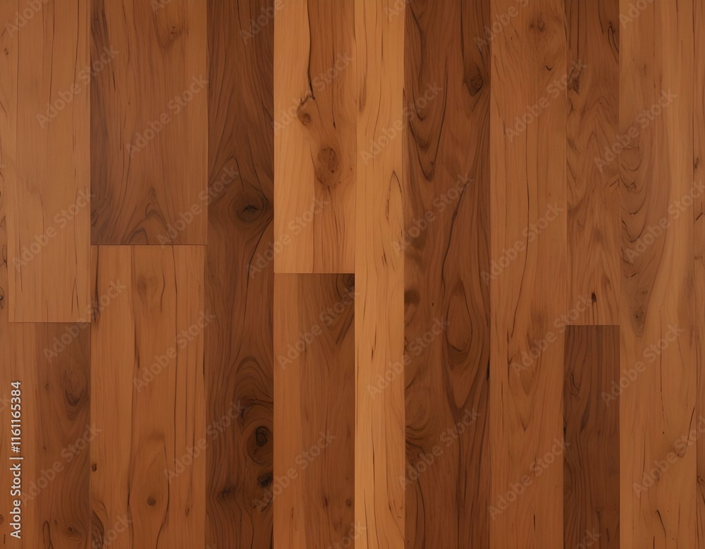 Fototapeta premium 35mm film photography Closeup of a solid old smooth polished verticale stripes hardwood planks parquet texture