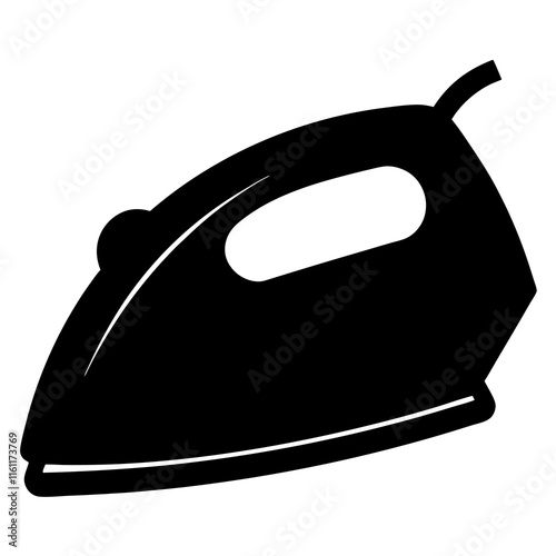 iron on a white background