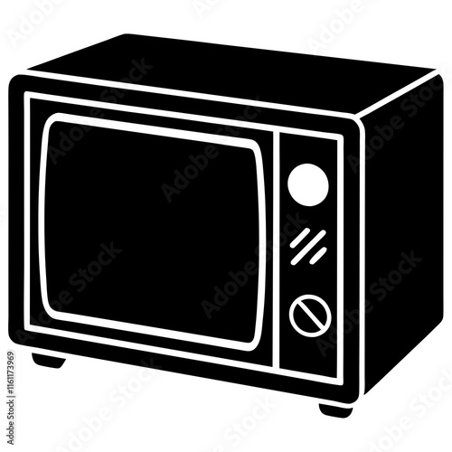 microwave oven vector illustration