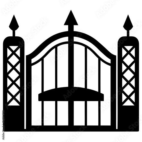 wrought iron gate