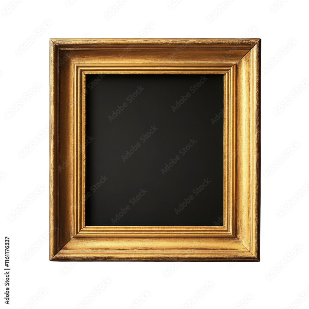 Elegant Golden Frame with Black Background for Creative Displays Elegant Golden Frame with Black Background for Creative Displays