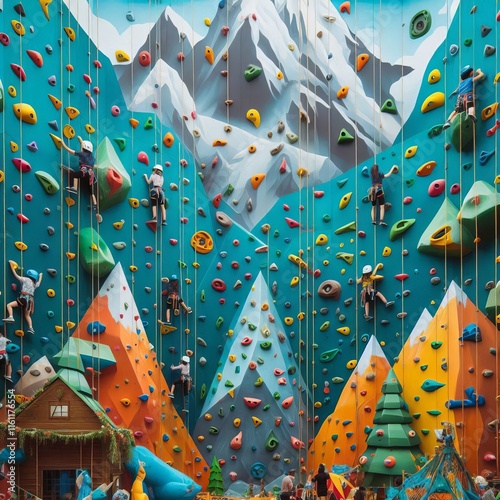 91 Rock climbing wall activities mountaineering gear displays al