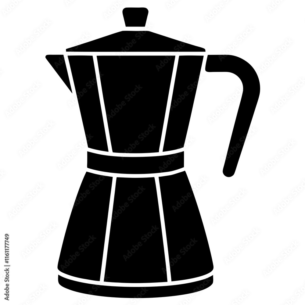 coffee maker silhouette vector illustration. coffee maker silhouette vector illustration.