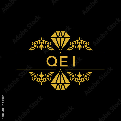 QEI  letter logo design photo