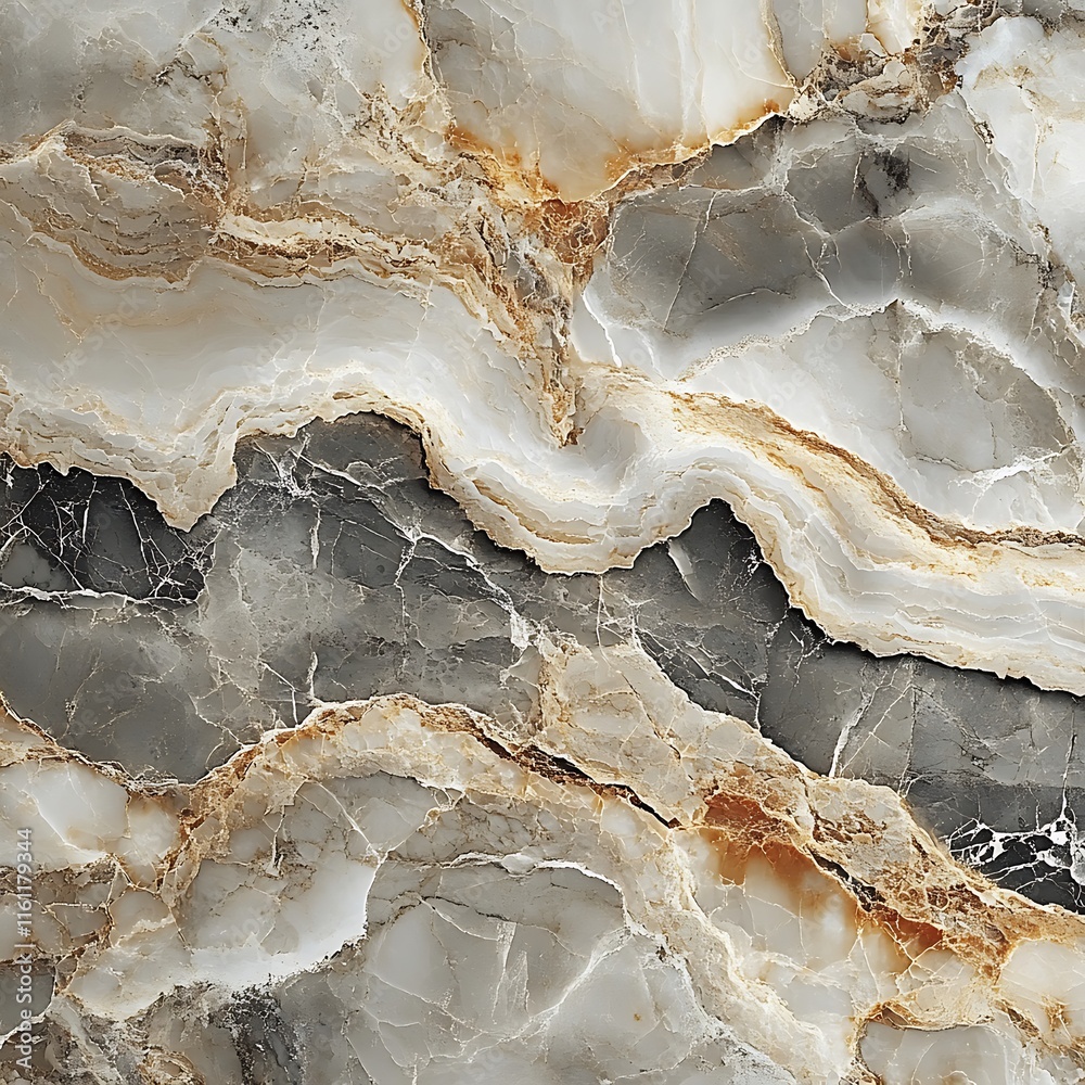 Obraz premium Polished Marble Texture Highlighting Elegant Natural Veining in Stunning Photo