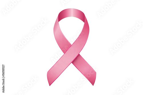 Minimalist Pink Ribbon Design for Advocacy Campaigns photo