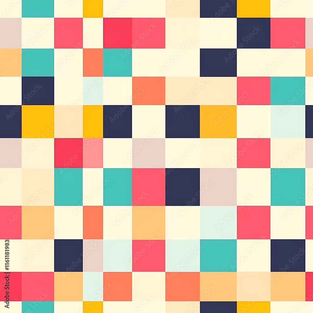 Lively Checker Grid Pattern in Soft Vivid Colors for Design Projects Lively Checker Grid Pattern in Soft Vivid Colors for Design Projects