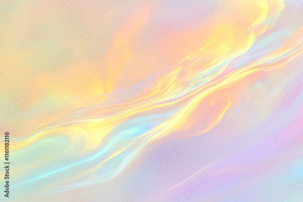Obraz premium Soft pastel colors blend harmoniously in a dreamy abstract design that evokes a serene atmosphere
