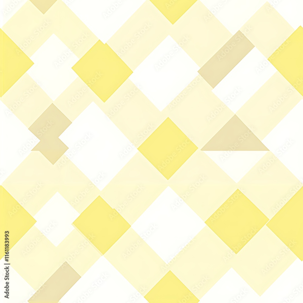 Symmetrical Checkerboard Design with Alternating Yellow Shapes Symmetrical Checkerboard Design with Alternating Yellow Shapes