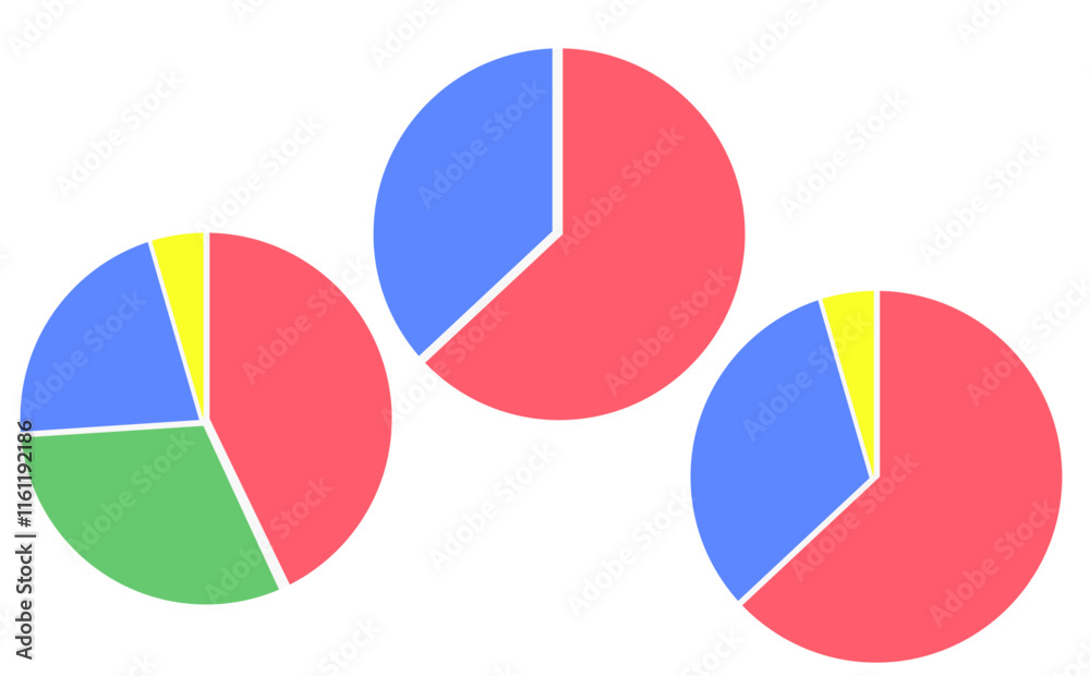 円グラフのイラスト