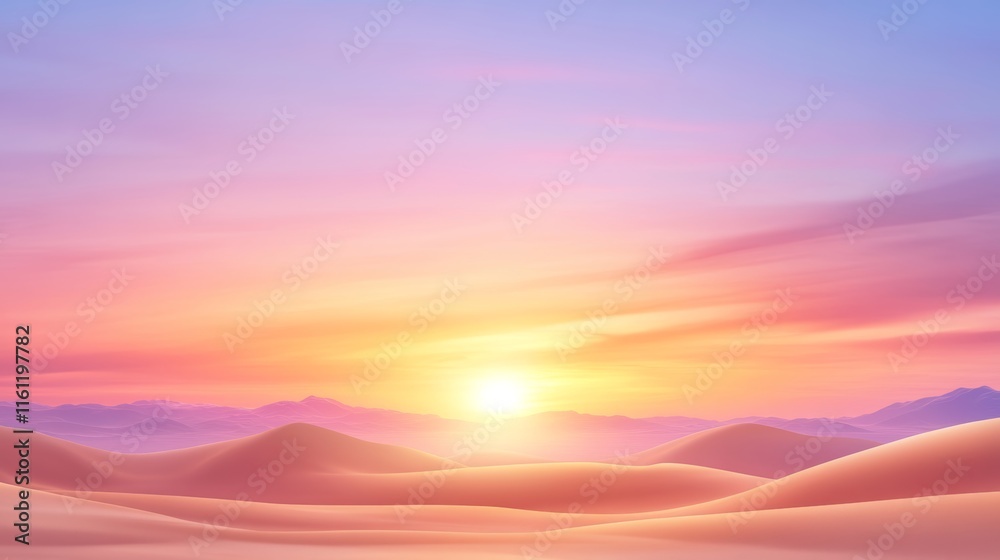 Pastel Desert Sunset Pastel Desert Sunset