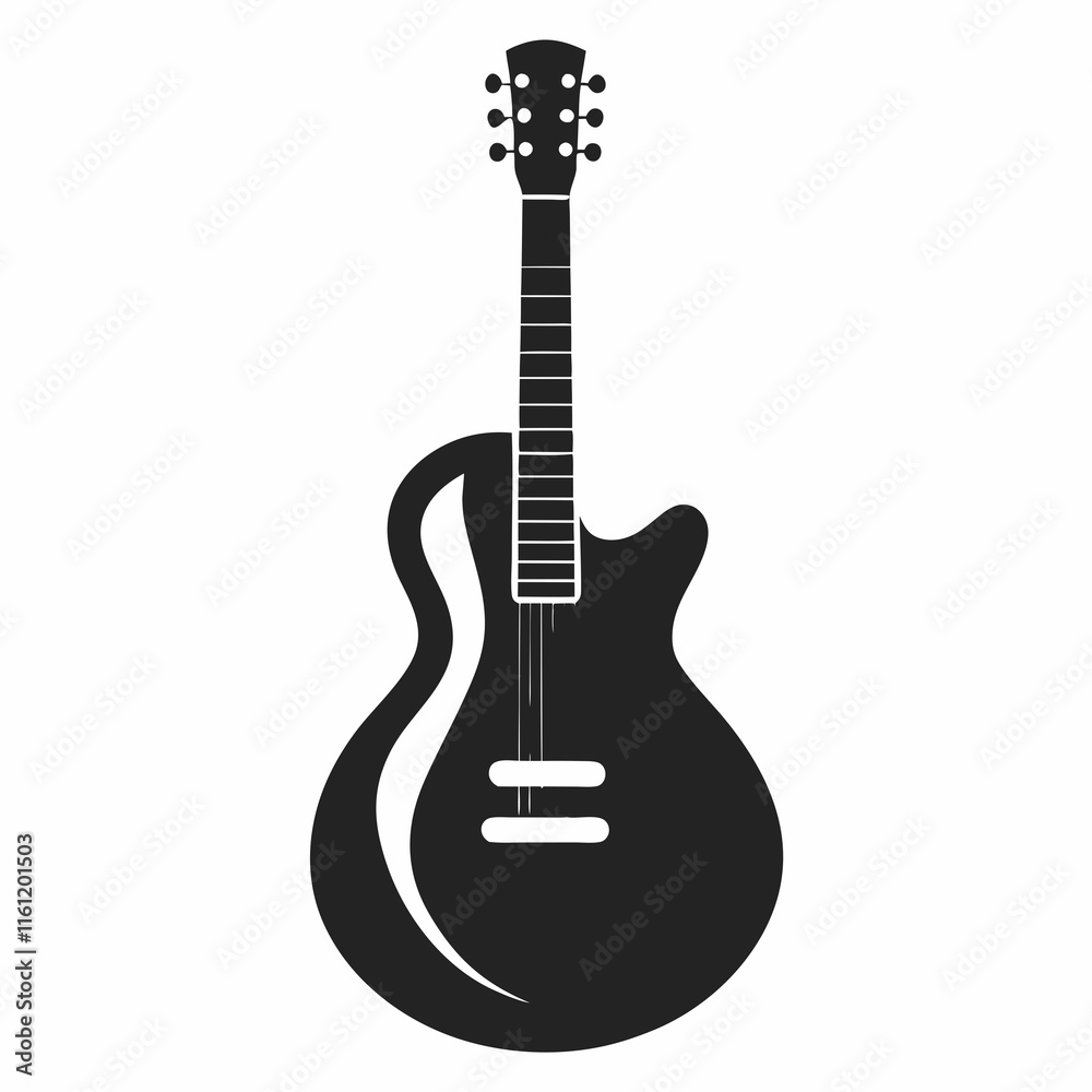 Fototapeta premium acoustic guitar isolated on white
