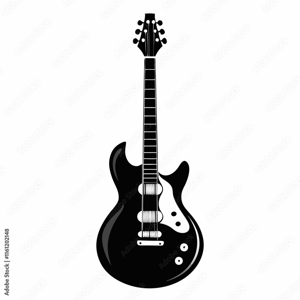 Naklejka premium guitar isolated on white