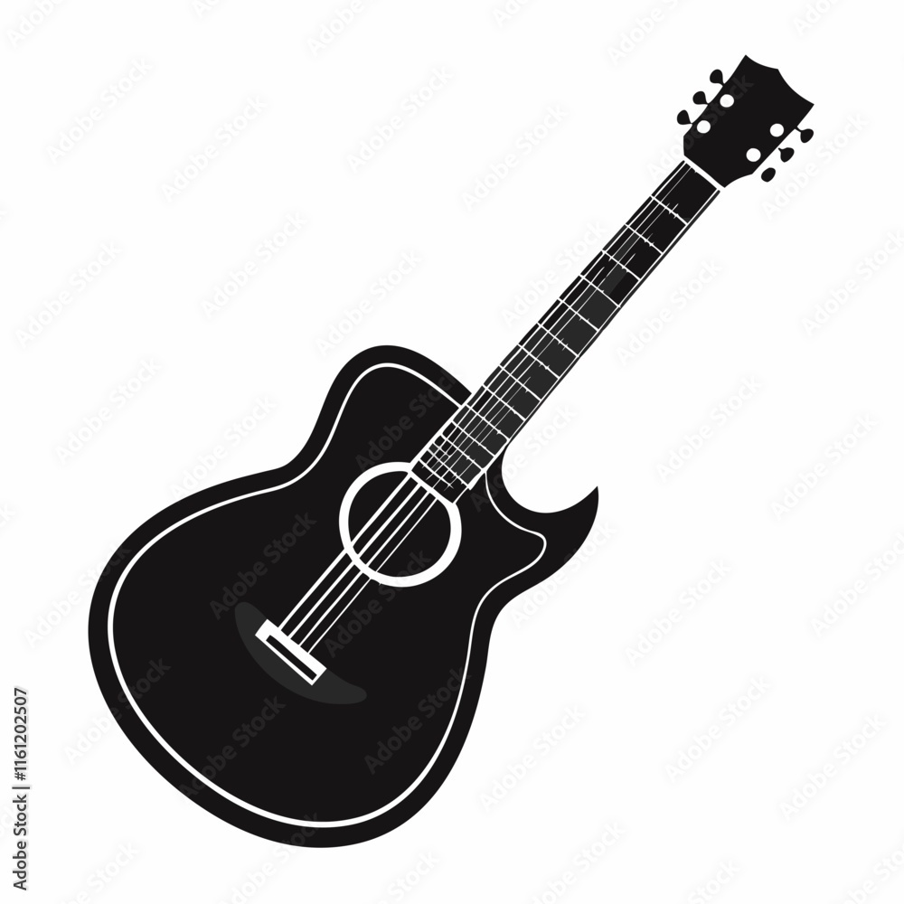 Obraz premium guitar isolated on white