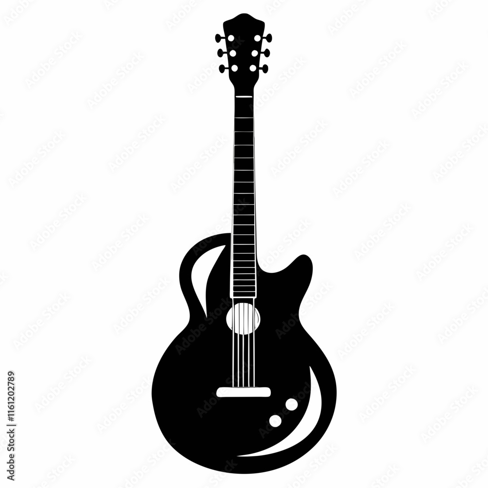 Naklejka premium guitar isolated on white