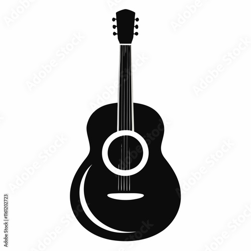 guitar isolated on white