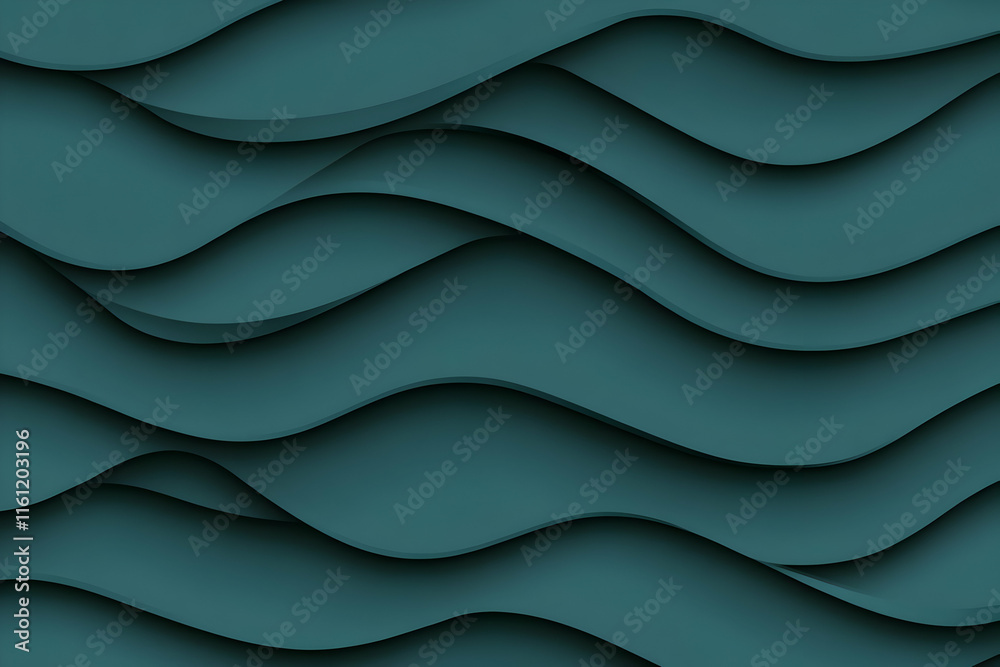Teal Abstract Wave Background Illustration Teal Abstract Wave Background Illustration