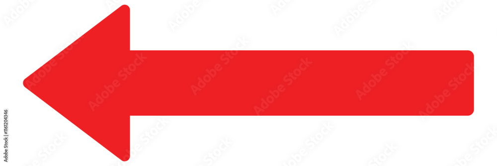 Long Red Arrow Icon Vector. Red Long Arrow Vector. Flat Style Arrow Symbol. Red Long Arrow Icon Isolated on White Background. Long Red Arrow Icon Vector. Red Long Arrow Vector. Flat Style Arrow Symbol. Red Long Arrow Icon Isolated on White Background.