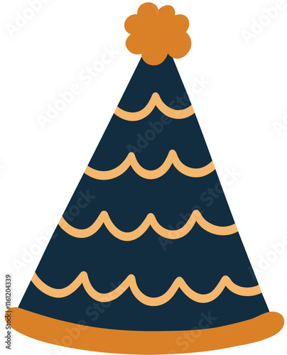 Festive Party Hat Vector Illustration