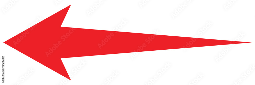 Long Red Arrow Icon Vector. Red Long Arrow Vector. Flat Style Arrow Symbol. Red Long Arrow Icon Isolated on White Background. Long Red Arrow Icon Vector. Red Long Arrow Vector. Flat Style Arrow Symbol. Red Long Arrow Icon Isolated on White Background.