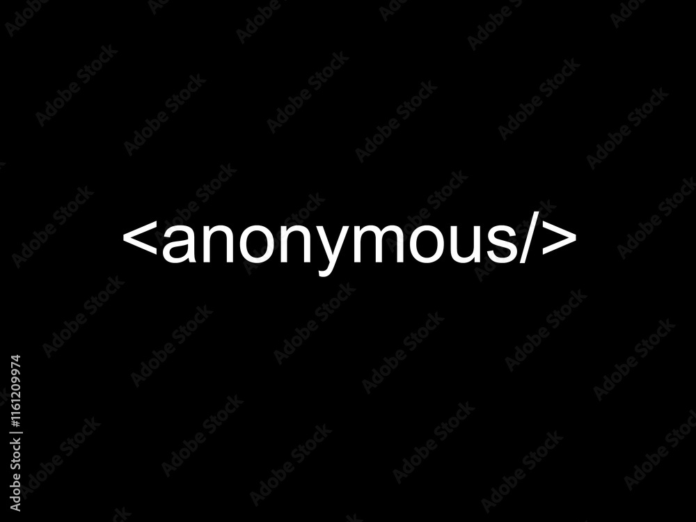 Obraz premium Anonymous