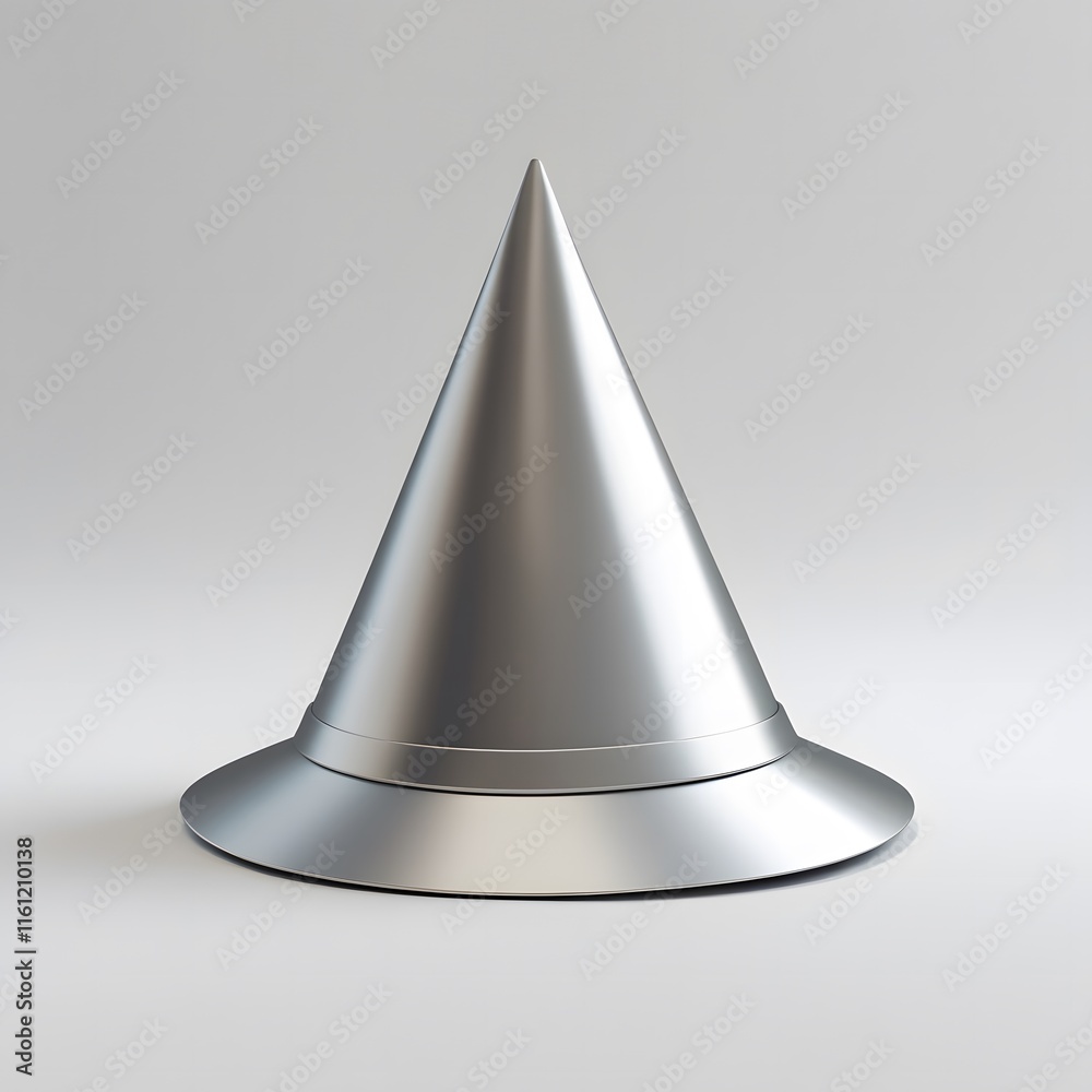 Fototapeta premium Birthday Party Hat Isolated on White Background Generative AI