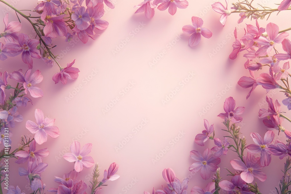 Elegant Valentine's Day Frame with Pink Flowers and Soft Background Perfect for Romantic Messages and Sweetheart Celebrations Elegant Valentine's Day Frame with Pink Flowers and Soft Background Perfect for Romantic Messages and Sweetheart Celebrations