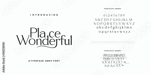 Minimal luxury font alphabet logo. Typography beauty fashion elegant minimalist serif italic fonts decorative wedding vintage retro logos. vector illustration
