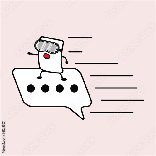 Message delivery.Vector illustrtion design. Eps 10.