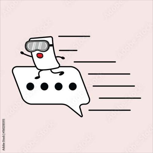 Message delivery.Vector illustrtion design. Eps 10.