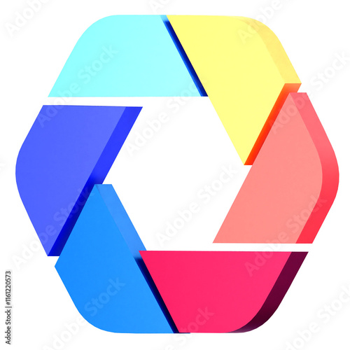 abstract colorfull 3d design element