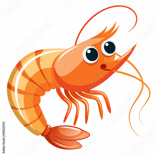 illustration of a shrimp