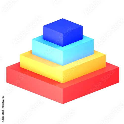 3D isometric infographic elements