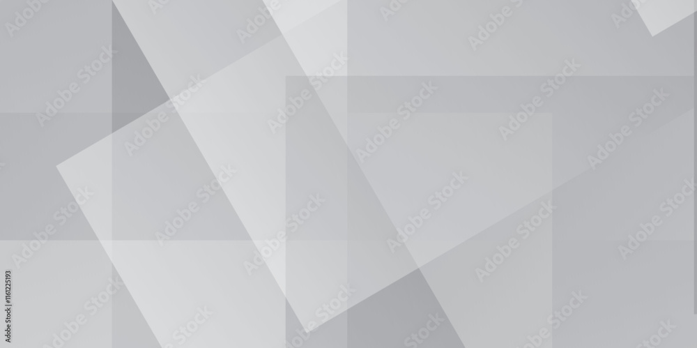 Obraz premium Vector Modern white and gray technology concept diamond triangle geometric line background. modern white and grey gradient color geometric backdrop design cube pattern background for website banner.