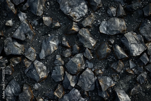 Wallpaper Mural Image of Big pile of natural black coals. Texture for background usage Torontodigital.ca