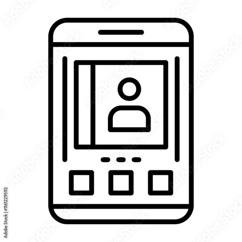 Contacts Solid Icon Style