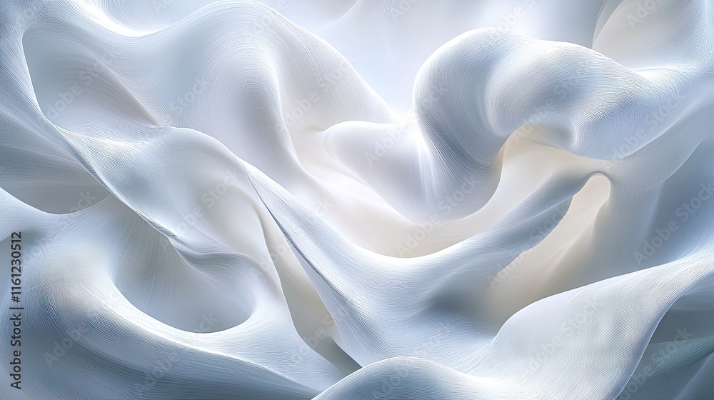 Obraz premium A soft, flowing texture resembling delicate fabric, evoking a sense of calm and serenity.