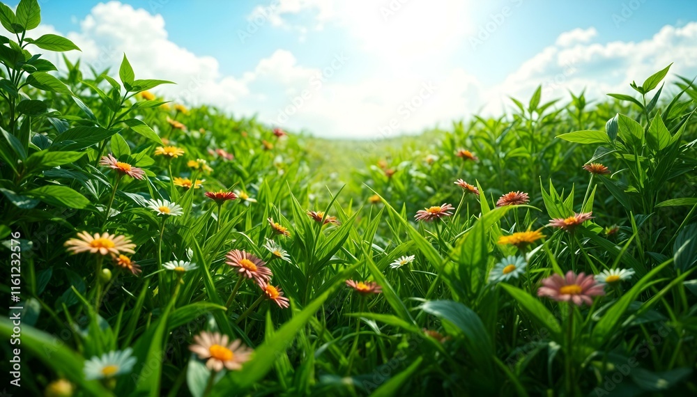 Obraz premium grass and sky